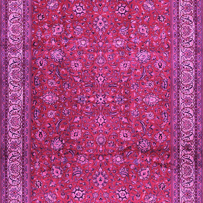 Machine Washable Persian Pink Traditional Rug, wshtr2164pnk