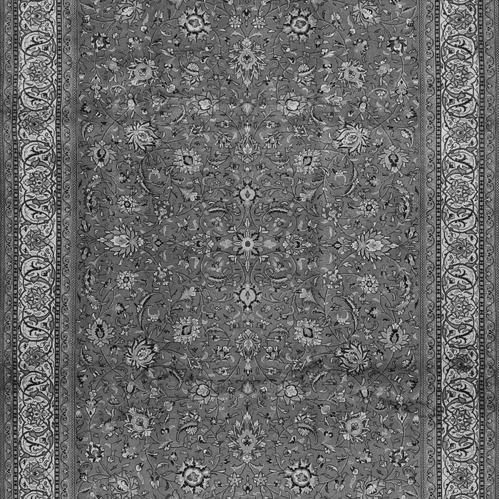 Serging Thickness of Machine Washable Persian Gray Traditional Rug, wshtr2164gry
