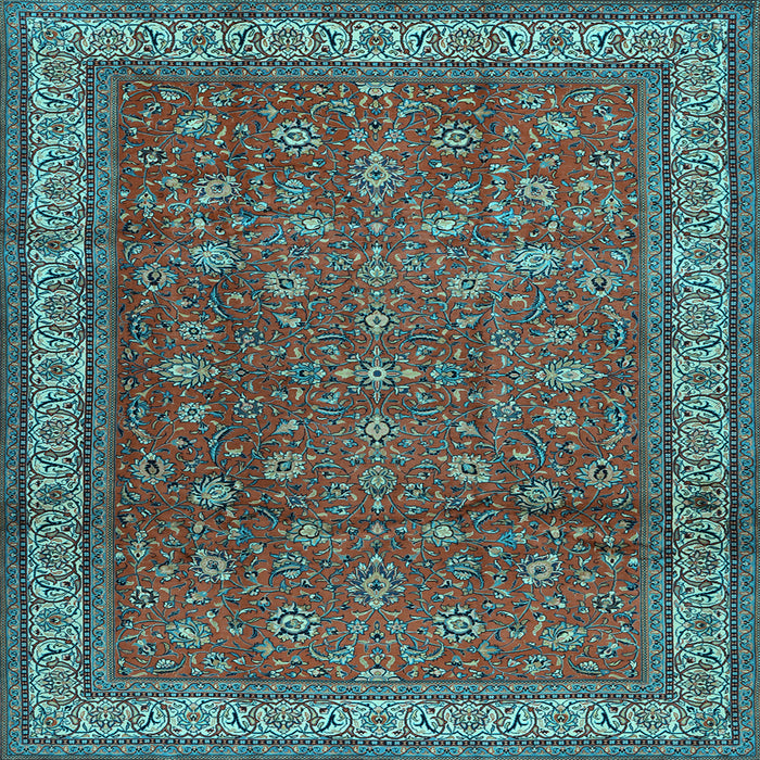 Square Persian Light Blue Traditional Rug, tr2164lblu