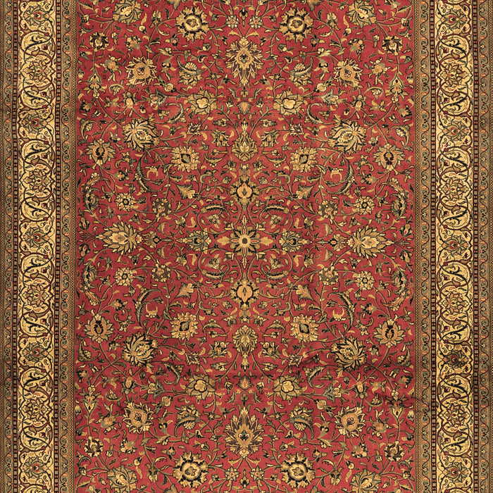 Machine Washable Persian Brown Traditional Rug, wshtr2164brn