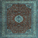 Square Persian Light Blue Traditional Rug, tr2165lblu