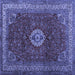 Square Persian Blue Traditional Rug, tr2165blu