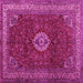 Square Persian Pink Traditional Rug, tr2165pnk