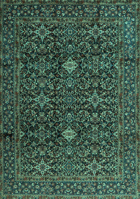 Persian Turquoise Traditional Rug, tr2166turq