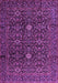 Machine Washable Persian Purple Traditional Area Rugs, wshtr2166pur