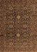 Machine Washable Persian Brown Traditional Rug, wshtr2166brn