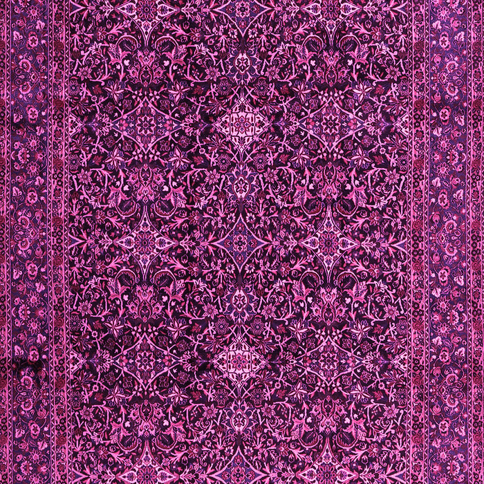 Machine Washable Persian Pink Traditional Rug, wshtr2166pnk