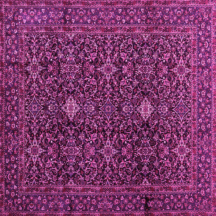 Square Machine Washable Persian Pink Traditional Rug, wshtr2166pnk