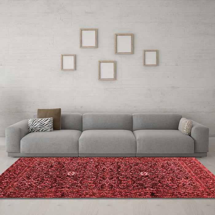 Traditional Red Washable Rugs