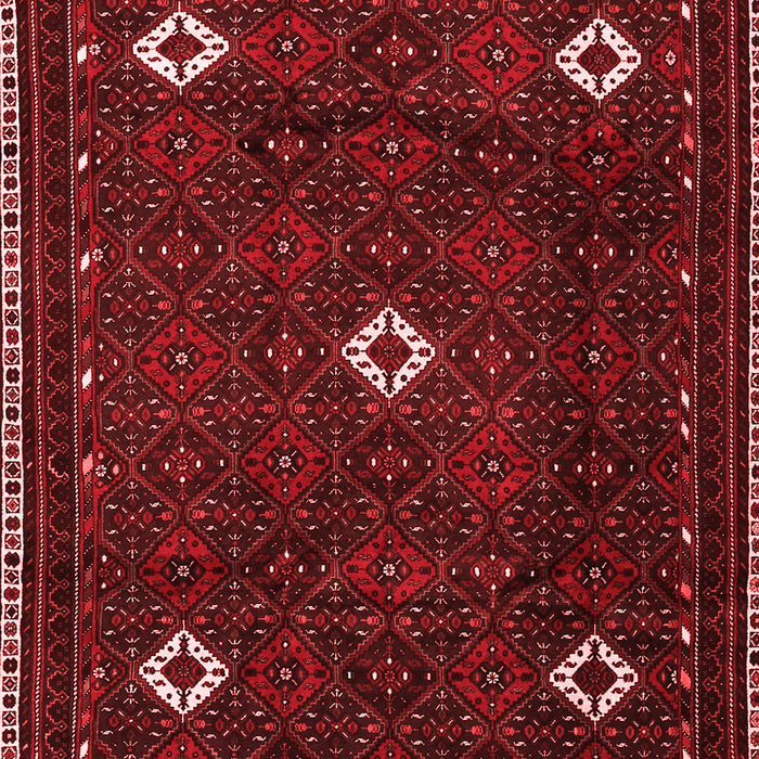 Machine Washable Persian Red Traditional Rug, wshtr2167red