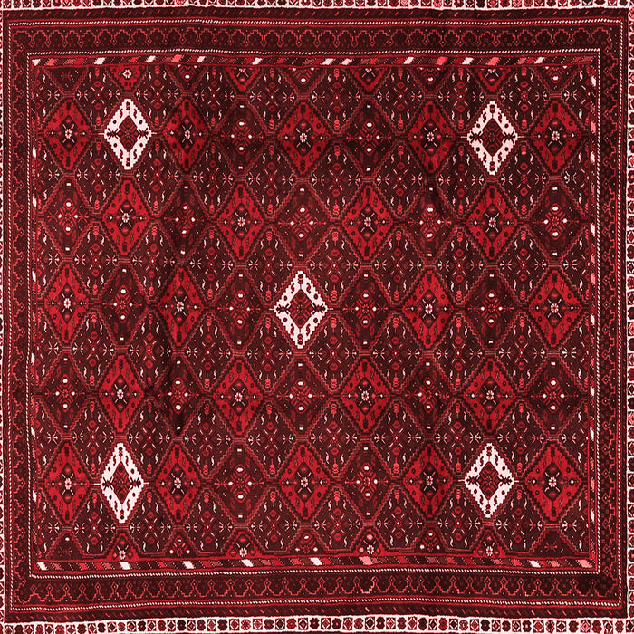 Machine Washable Persian Red Traditional Rug, wshtr2167red