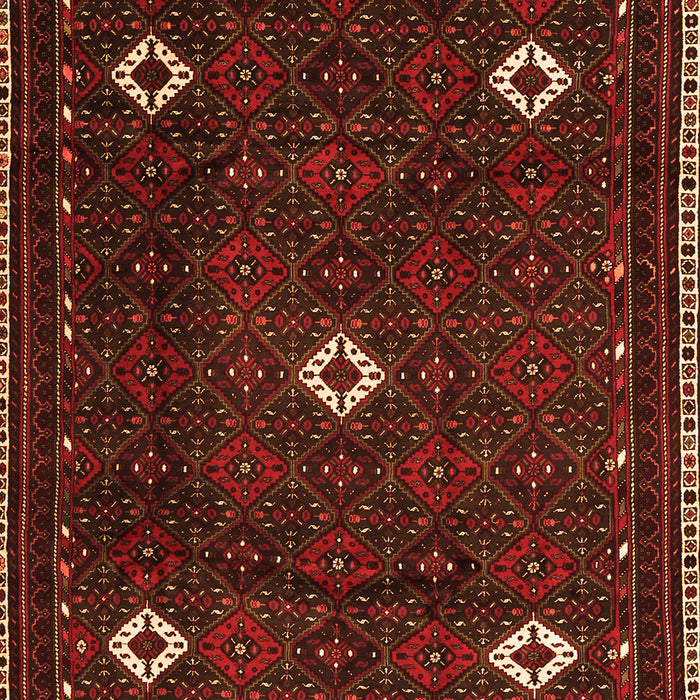 Serging Thickness of Machine Washable Persian Orange Traditional Area Rugs, wshtr2167org