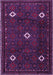 Machine Washable Persian Purple Traditional Area Rugs, wshtr2167pur