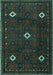 Machine Washable Persian Turquoise Traditional Area Rugs, wshtr2167turq