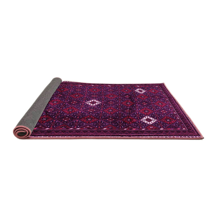Sideview of Persian Pink Traditional Rug, tr2167pnk