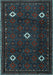 Machine Washable Persian Light Blue Traditional Rug, wshtr2167lblu