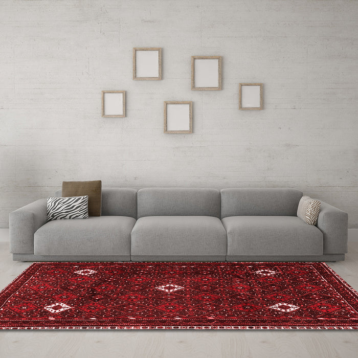 Traditional Red Washable Rugs