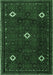 Machine Washable Persian Emerald Green Traditional Area Rugs, wshtr2167emgrn