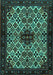 Persian Turquoise Traditional Rug, tr2168turq