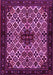 Machine Washable Persian Pink Traditional Rug, wshtr2168pnk