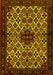 Machine Washable Persian Yellow Traditional Rug, wshtr2168yw