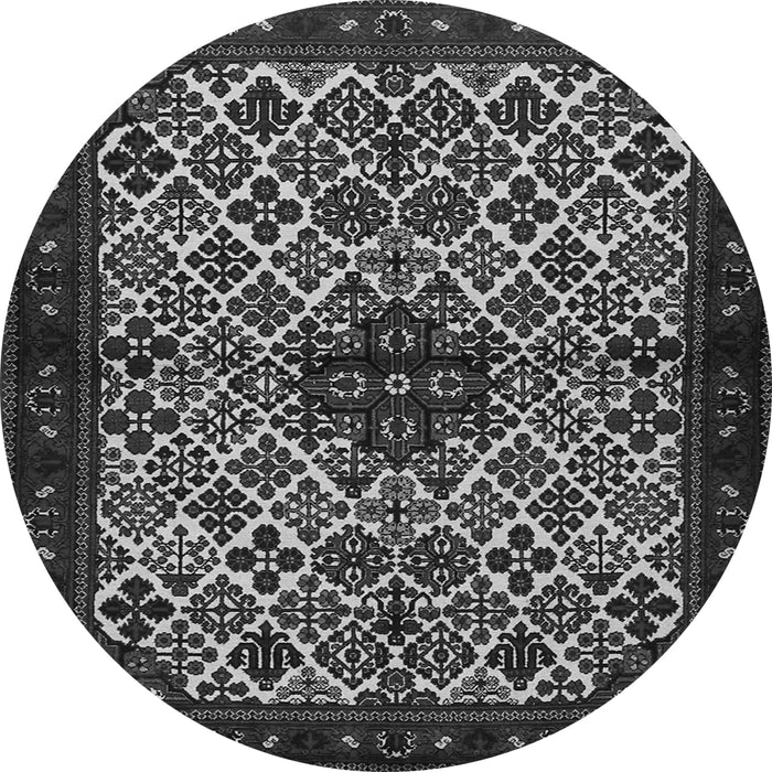 Machine Washable Persian Gray Traditional Rug, wshtr2168gry