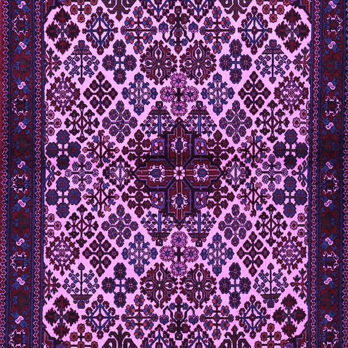 Machine Washable Persian Purple Traditional Area Rugs, wshtr2168pur