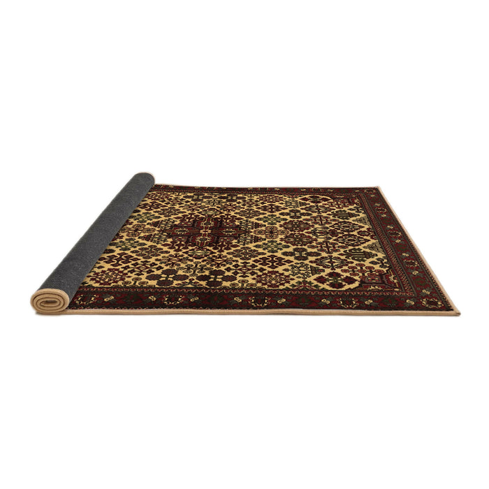 Sideview of Persian Brown Traditional Rug, tr2168brn