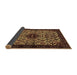 Sideview of Persian Brown Traditional Rug, tr2168brn