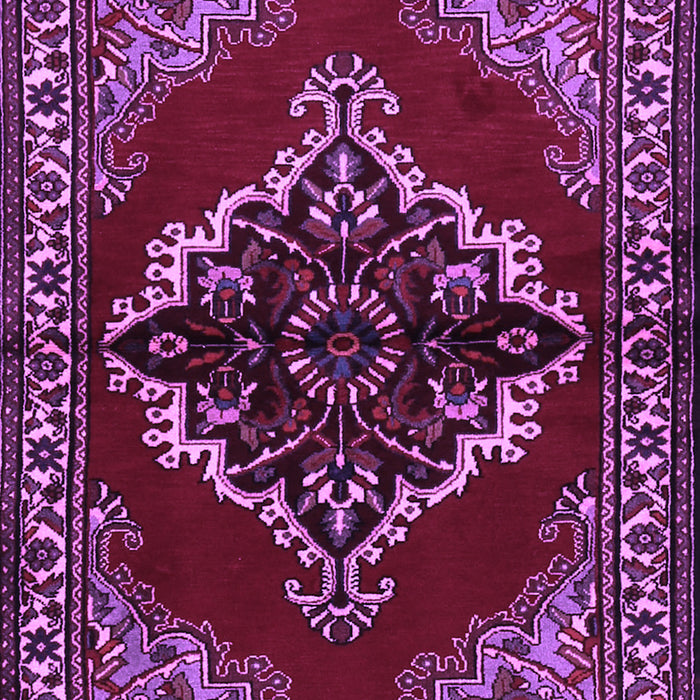 Medallion Purple Traditional Rug, tr2169pur