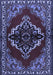 Medallion Blue Traditional Rug, tr2169blu