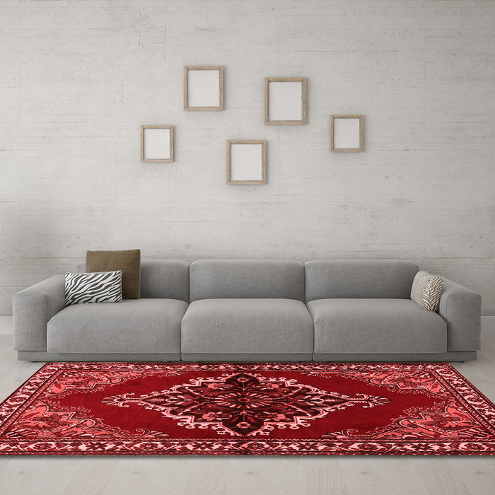 Traditional Red Washable Rugs