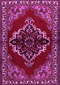 Medallion Pink Traditional Rug, tr2169pnk