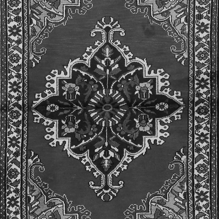 Medallion Gray Traditional Rug, tr2169gry
