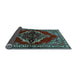 Sideview of Medallion Light Blue Traditional Rug, tr2169lblu