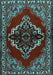 Medallion Light Blue Traditional Rug, tr2169lblu