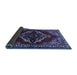 Sideview of Medallion Blue Traditional Rug, tr2169blu