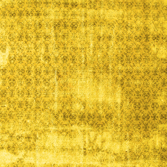 Machine Washable Persian Yellow Traditional Rug, wshtr216yw