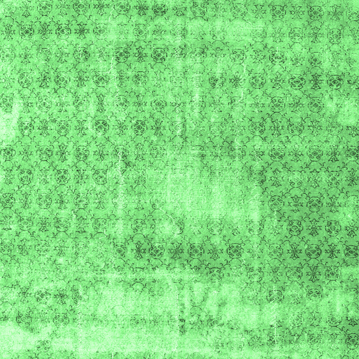 Machine Washable Persian Emerald Green Traditional Area Rugs, wshtr216emgrn