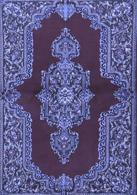 Medallion Blue Traditional Rug, tr2170blu