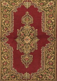 Medallion Brown Traditional Rug, tr2170brn