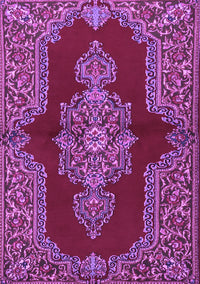 Medallion Purple Traditional Rug, tr2170pur