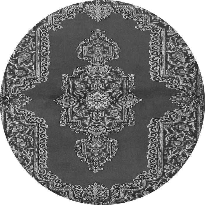 Square Medallion Gray Traditional Rug, tr2170gry