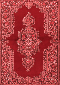 Medallion Red Traditional Rug, tr2170red