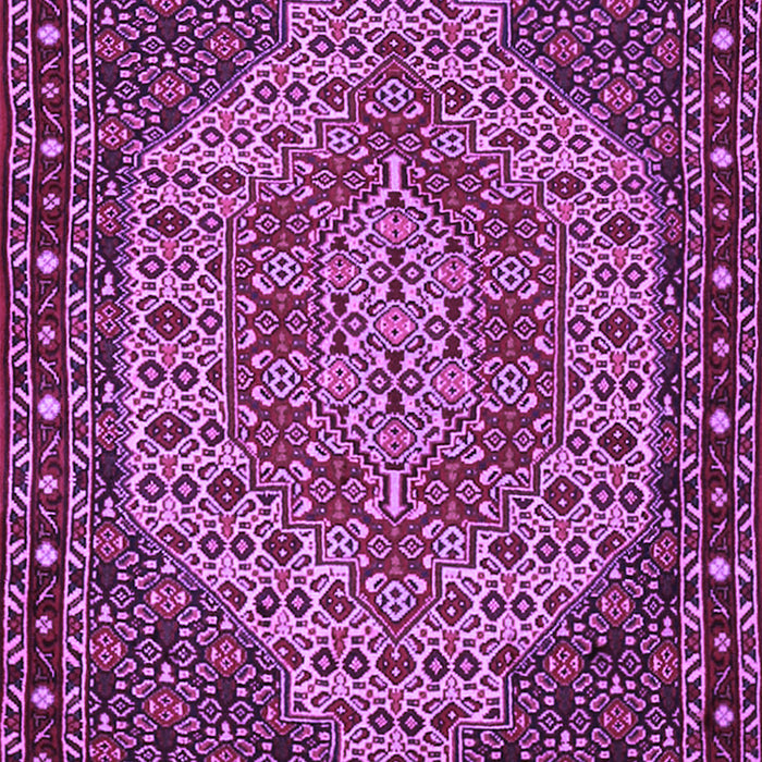 Machine Washable Persian Purple Traditional Area Rugs, wshtr2171pur