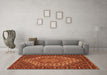 Machine Washable Persian Orange Traditional Area Rugs in a Living Room, wshtr2171org