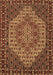 Machine Washable Persian Brown Traditional Rug, wshtr2171brn