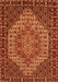 Serging Thickness of Machine Washable Persian Orange Traditional Area Rugs, wshtr2171org