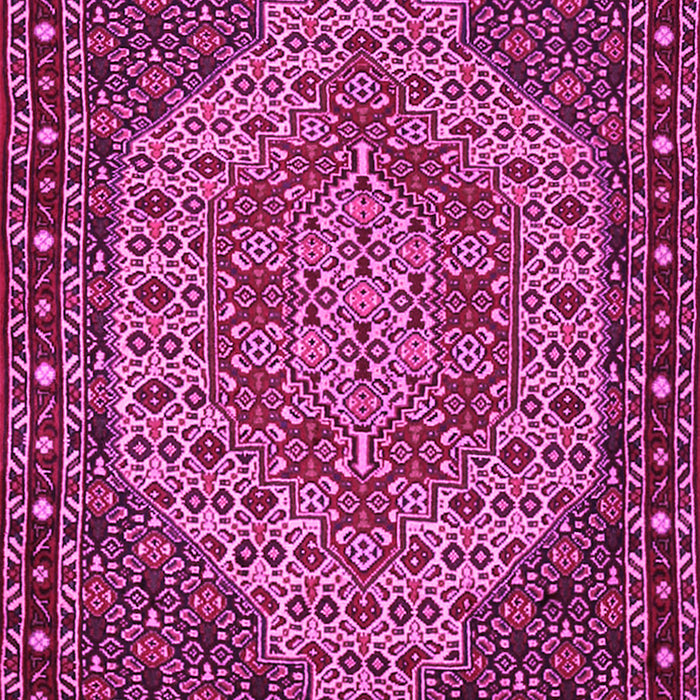 Machine Washable Persian Pink Traditional Rug, wshtr2171pnk