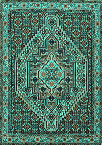 Persian Turquoise Traditional Rug, tr2172turq